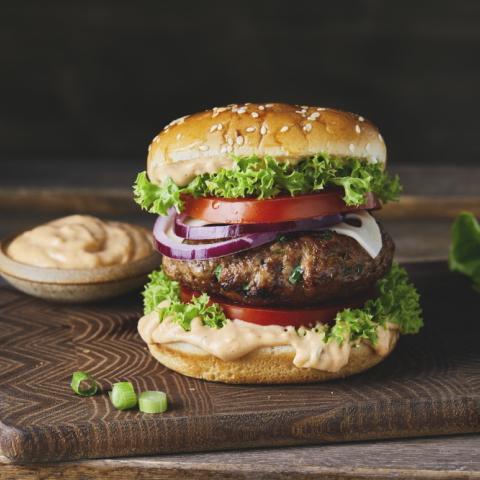 Lækker burger