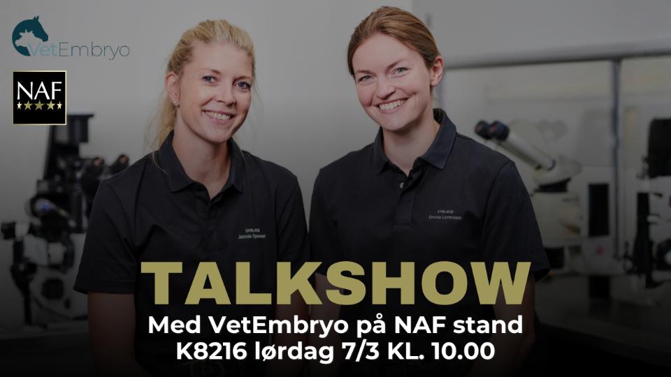 Talkshow om hestens reproduktion med NAF & VetEmbryo